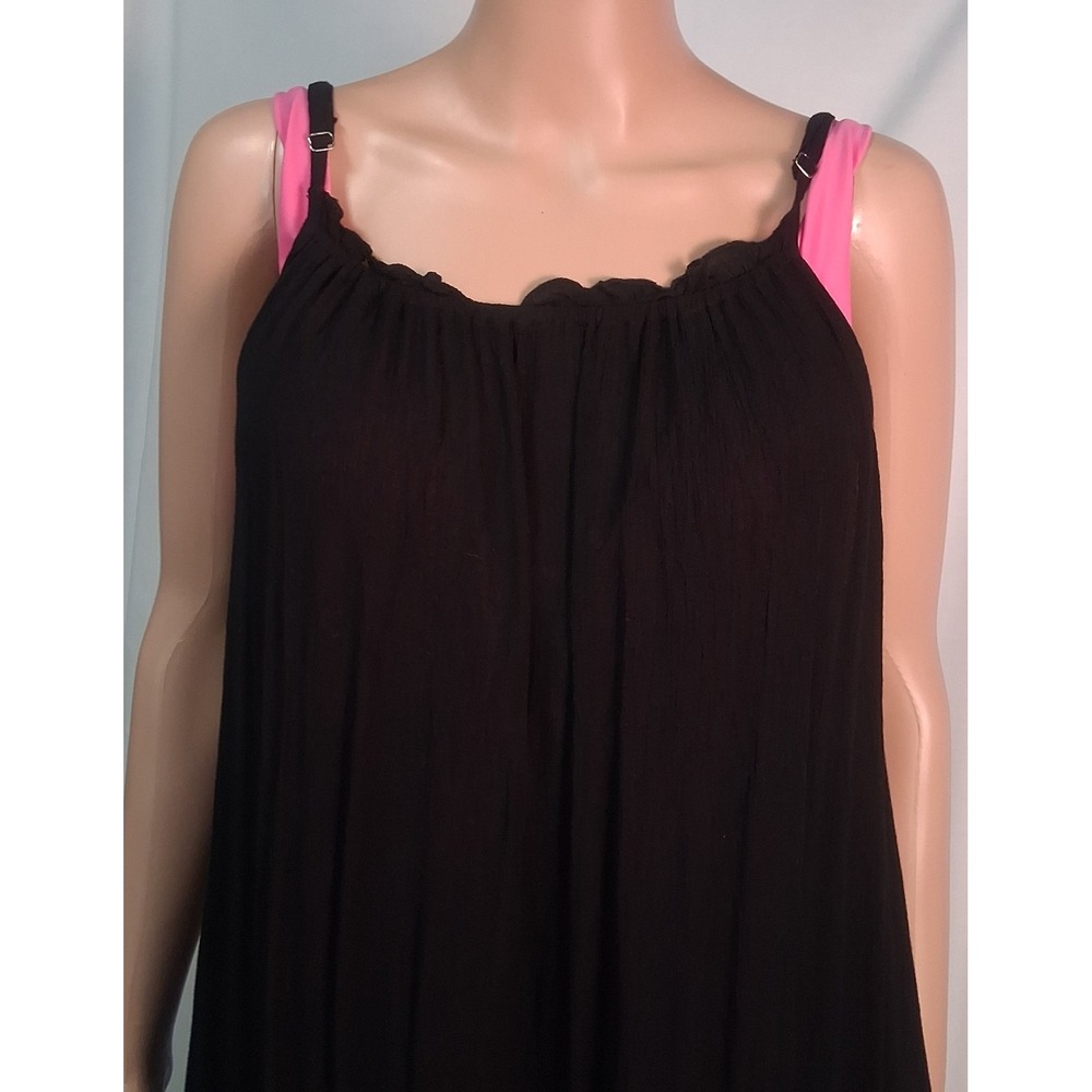 Raviya Women's Ruffle-Trim Low Back Maxi Dress Swim Cover-Up, Small